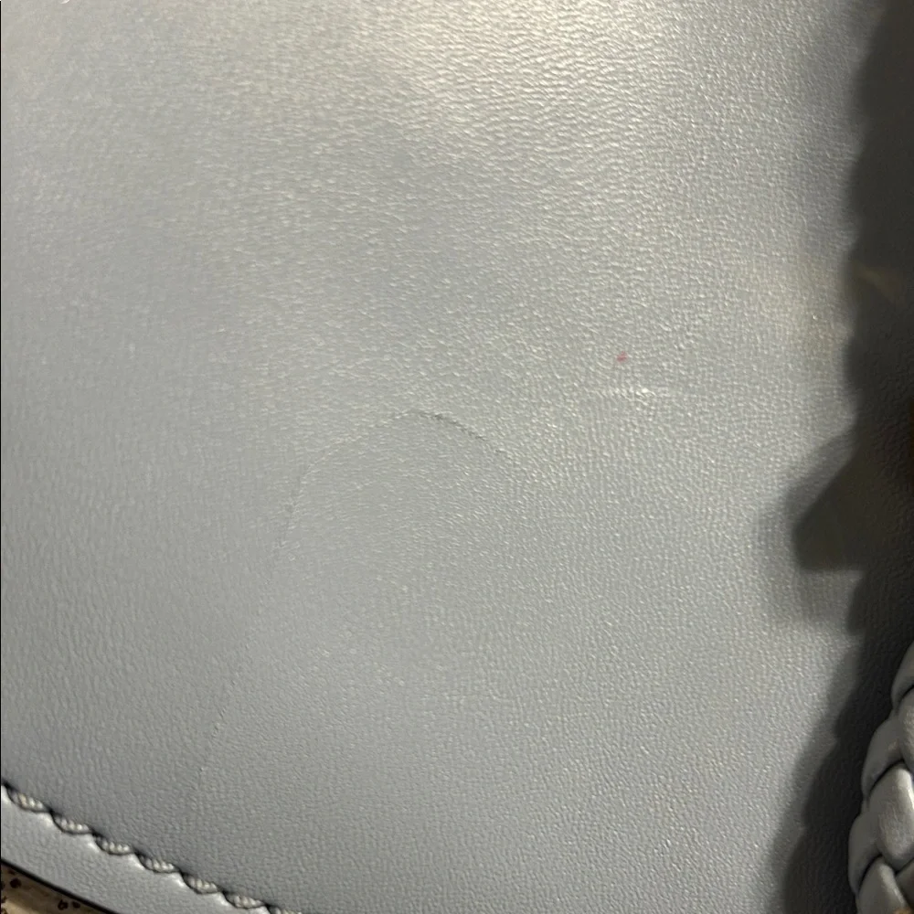 Michael Kors “Lea” Pale Blue and Cream Crossbody Bag